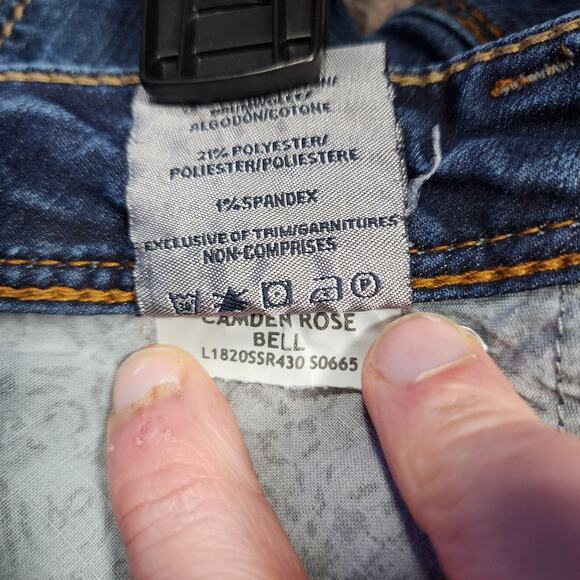 Silver Jeans Camden Rose Bell W32 L31 Women's Flare Stretch Denim Medium Wash - Picture 5 of 9